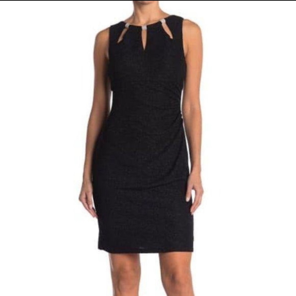 Eliza J Glitter Knit Sheath Dress